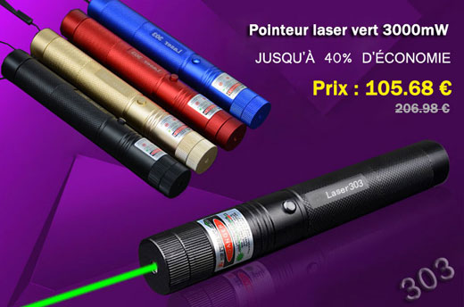 Pointeur Laser Charge USB 303 Haute Puissance 5 MW Point Vert Rouge Violet  Stylo Laser Point Unique Étoilé Brûlant Laser De Haute Qualité Du 3,25 €