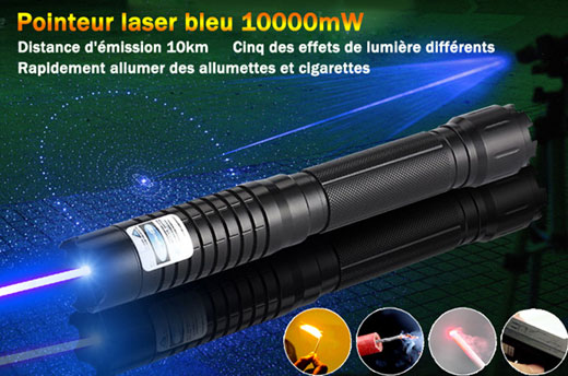 Acheter Haute Qualité Pointeur Laser Puissant 60000mw Bleu