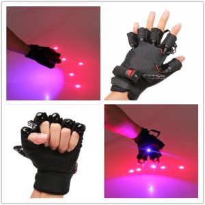 Gants laser rouge