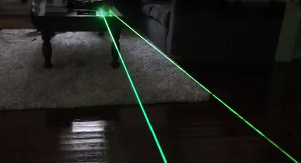 Pointeur laser vert puissant et étanche 520nm 350mW