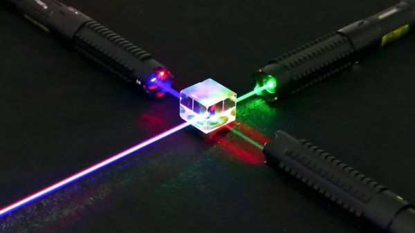 Un Stylo Laser Avec Trois Couleurs De Lumière Différentes: Rouge