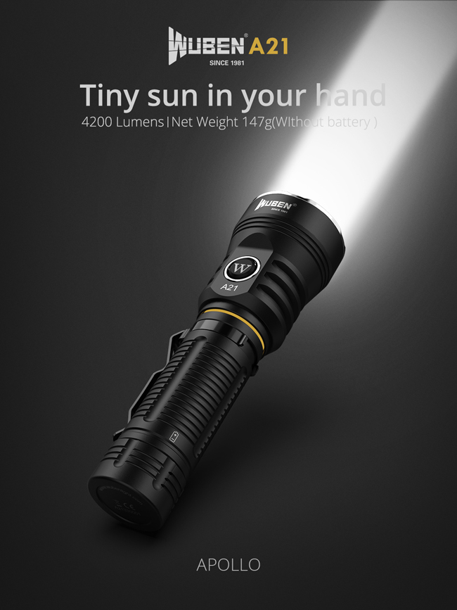 4200 lumens lampe torche