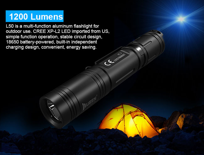 1200 lumens lampe torche