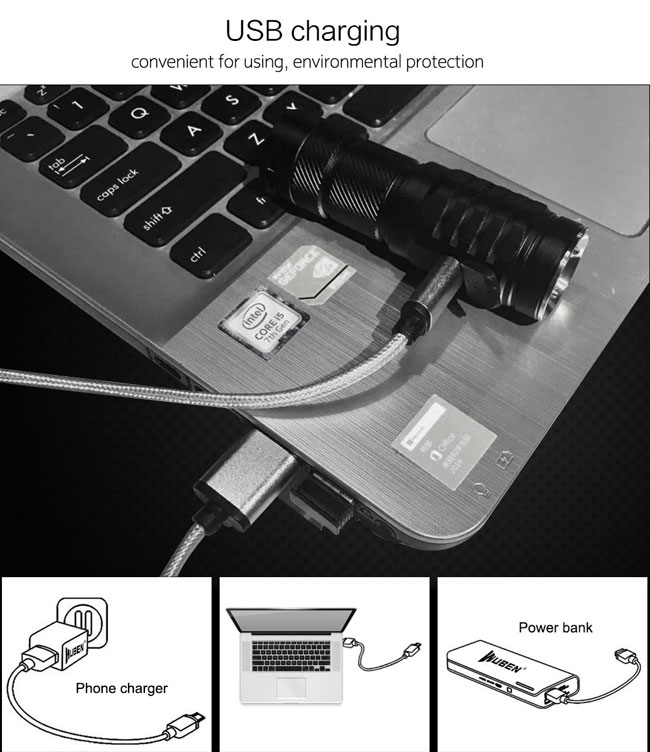 USB rechargeable lumens lampe