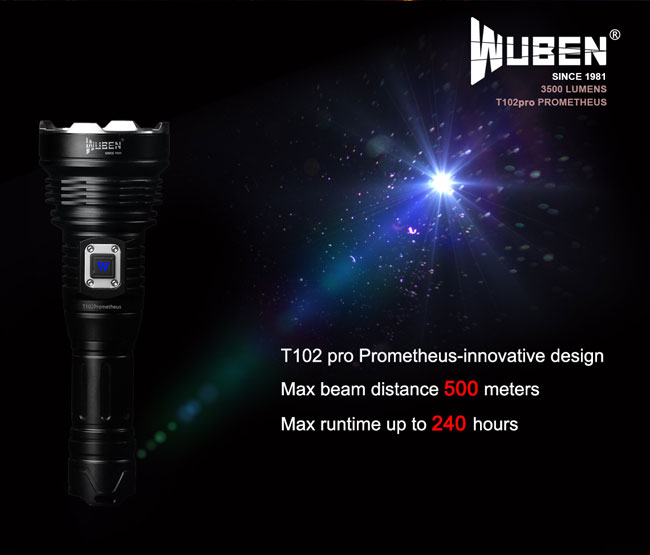 T102Pro Prometheus lampe torche