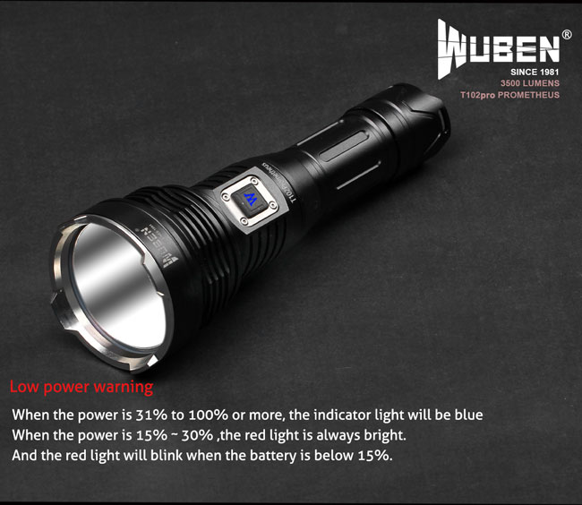 WUBEN 3500 Lumens lampe torche