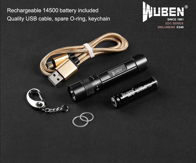 260 Lumens EDC lampe torche