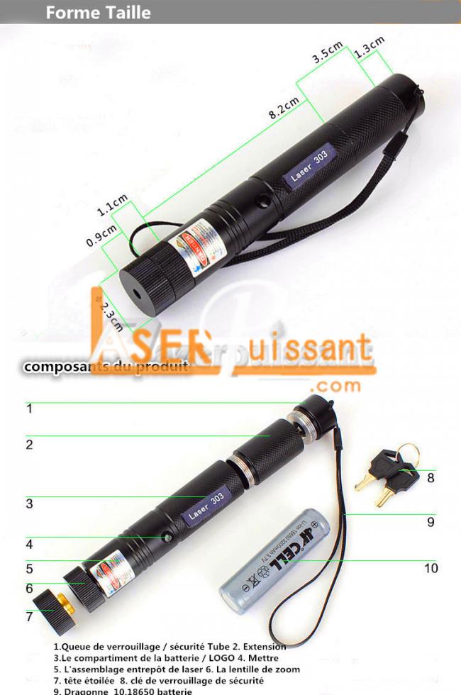 pointeur laser neuf  5000mW vert