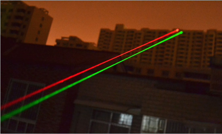 Laser Vert et Laser Rouge deux couleurs 2 en 1