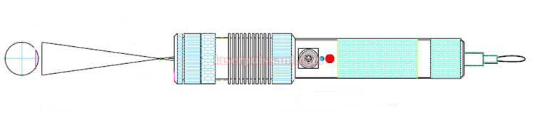 pile de pointeur laser rouge 200mw