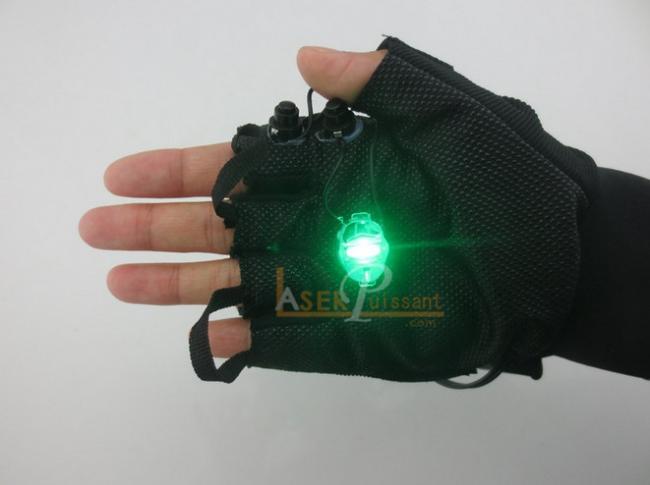 Gants laser vert