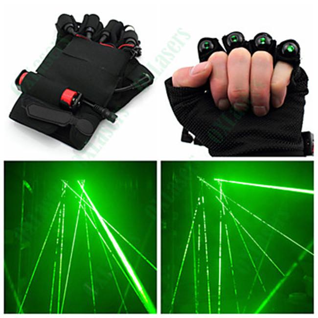 Gants Laser A Batterie, Lampe Laser, Danse Scene Dj Fete Spectacles  Lunettes Lumineuses Led, Gants Laser Vert - Eclairage De Scene A Effet