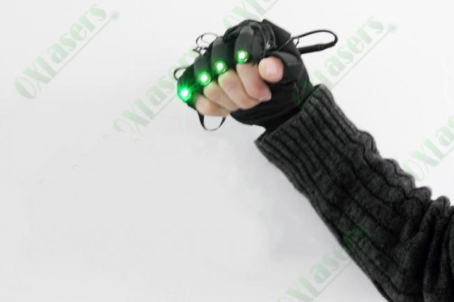  Gants laser vert