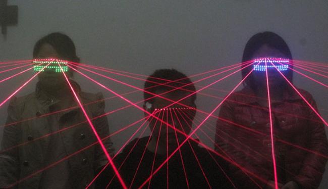 laser rouge LED lunettes DJ 