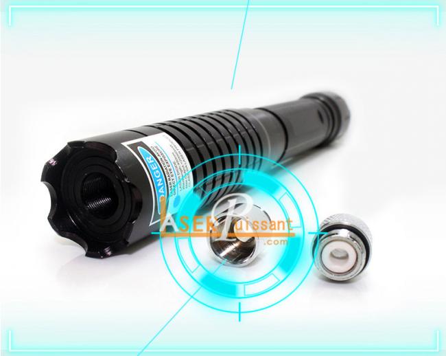Pointeur Laser Bleu THOR H II 450 Nm - Mise Au Point Réglable, 1 MW, étanche - Neuf Avec Accessoires UK