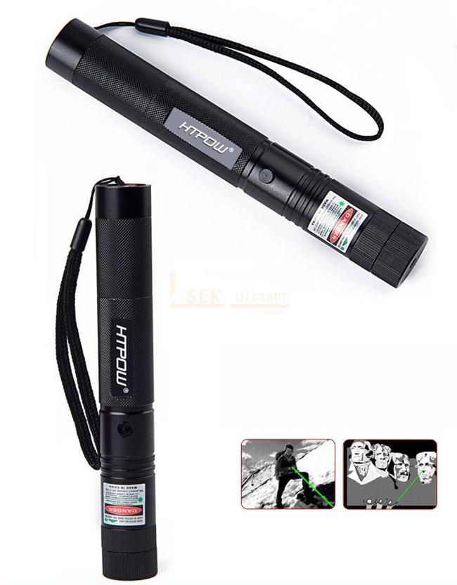 Vert Laser 303 5 mW Stylo Pointeur Laser Pointeur Stylo lumière laser  Puissant avec 4000 mAH 18650 Batterie + Chargeur de