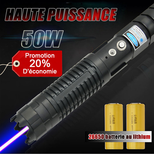 50000mW Pointeur laser bleu