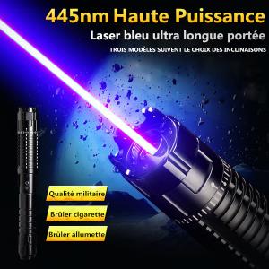 STYLO LASER POINTER BLEU POINTEUR PUISSANT STYLO LONUE PORTEE BLUE