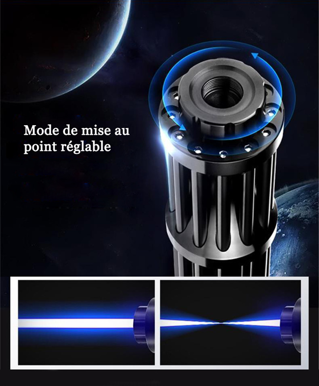 50W Blue Burning Laser Pointer Review (50000mW) 