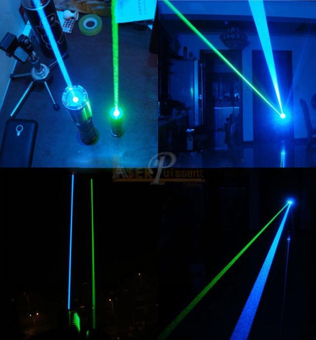 laser vert 200mW et bleu 5000mW
