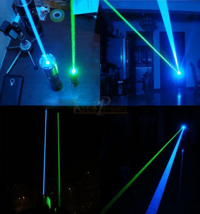 laser vert 200mW et bleu 7000mW