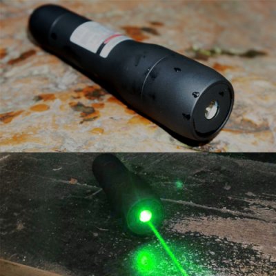 Higoo O(tm) Viseur laser vert puissant pour point de vue militaire,  tactique de chasse, pointeur laser vert : : Sports et Plein air