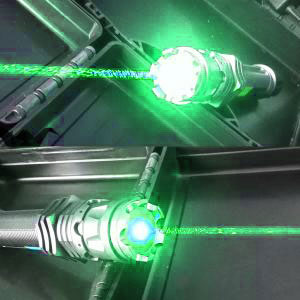 Torche laser verte collimatée