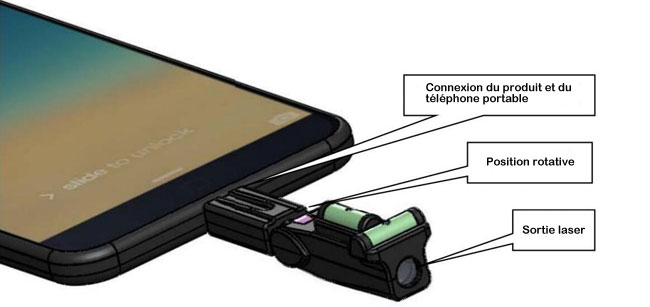 niveau laser téléphon