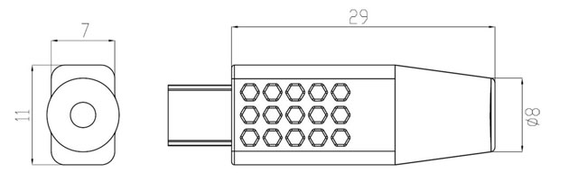 pointeur laser rouge