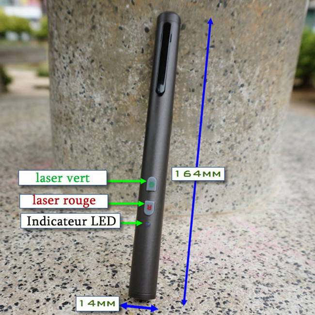 pointeur laser rouge et vert