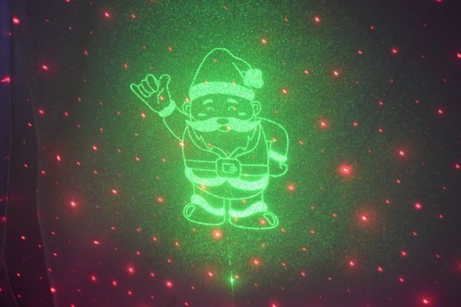étoiles laser rouge et animation laser vert