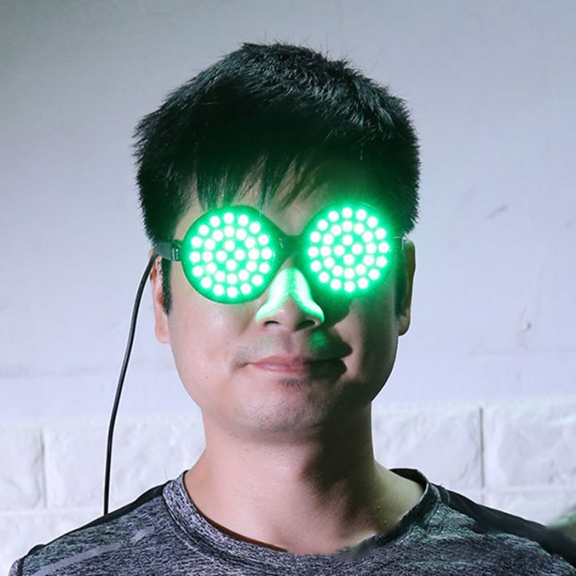 lunettes luminescents vert