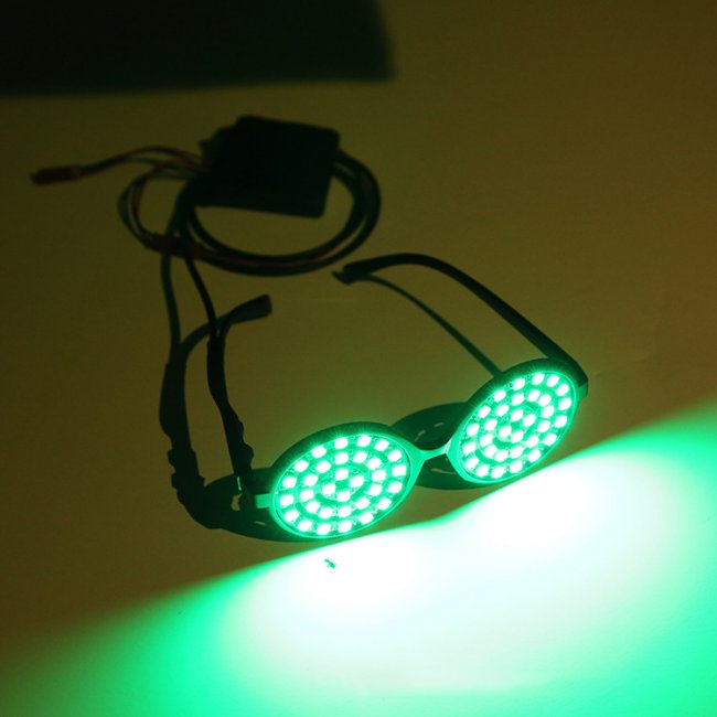 lunettes luminescents LED vert