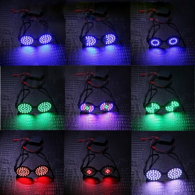 Couleur LED changeant lunettes luminescents