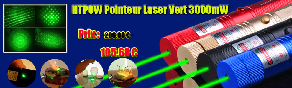 pointeur laser bleu