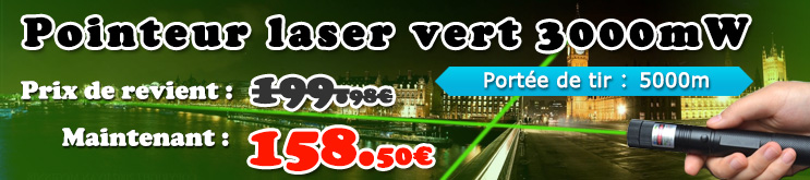 laser vert 3000mW